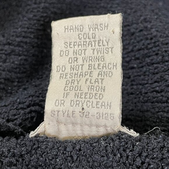 J. Jill Silk Blend Black Crochet Trim Knit Sweater Boho Chic Pullover Size L - Picture 10 of 10